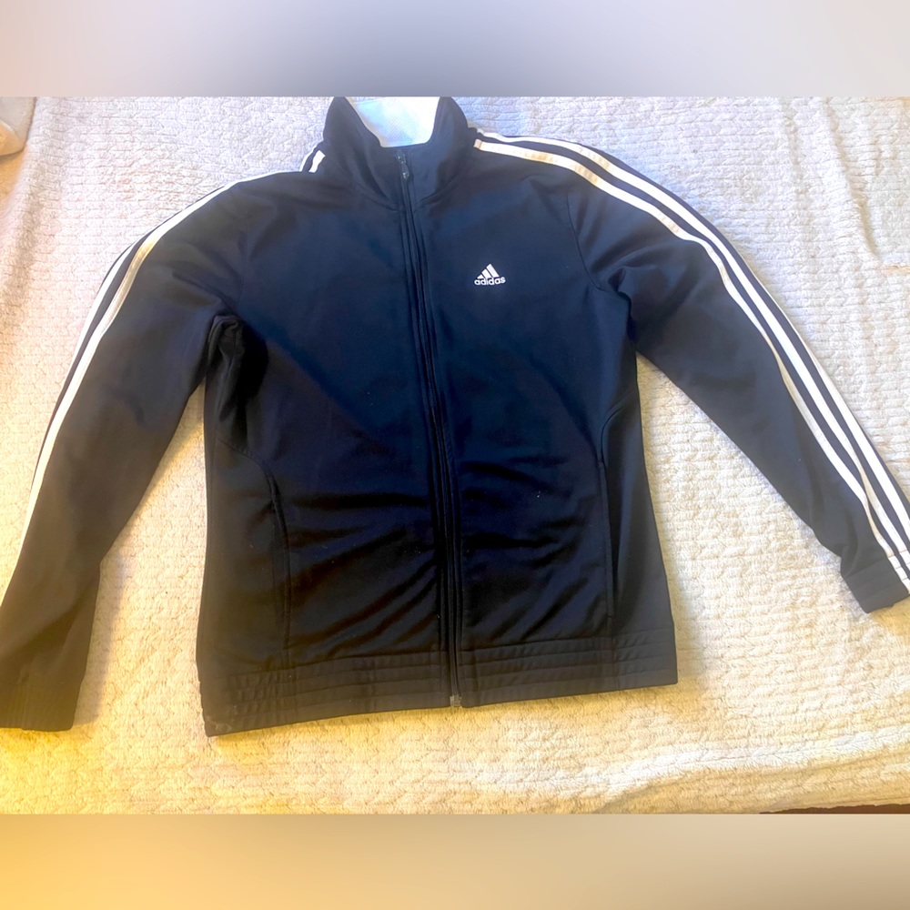 Adidas Black Firebird Track Jacket - Medium